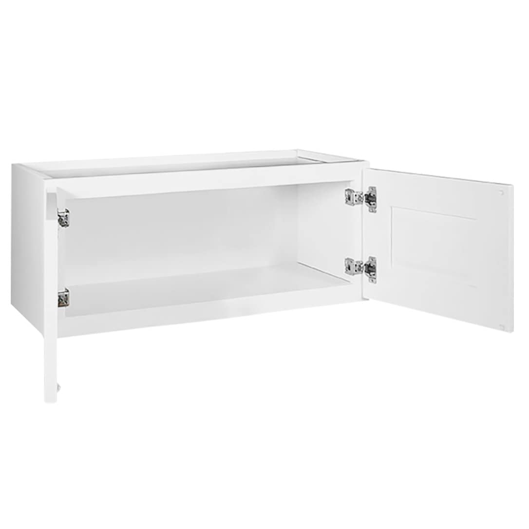 White Shaker Style Bridge Cabinet R244861