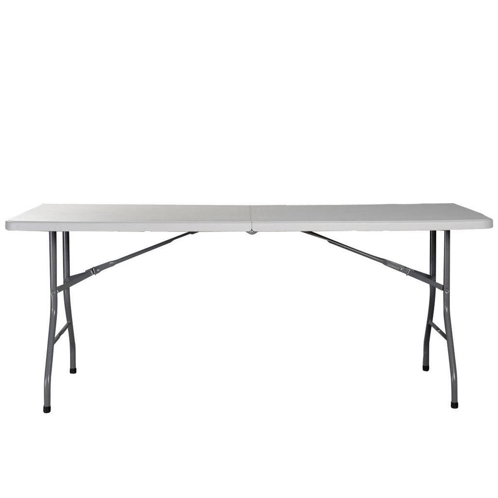 6' Folding Table Portable Plastic Indoor Outdoor White C686