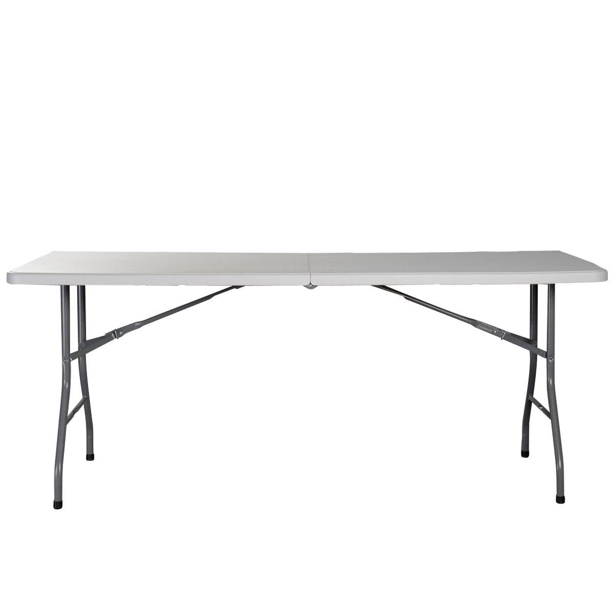 6' Folding Table Portable Plastic Indoor Outdoor White C686
