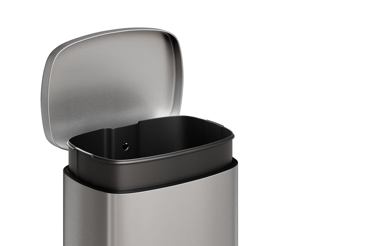 Step-on Stainless Steel Kitchen Trash Can 13 Gal F330699