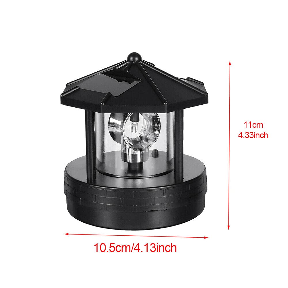 Solar Lighthouse Lamp 360° Rotatable LED IP44 Waterproof U7131