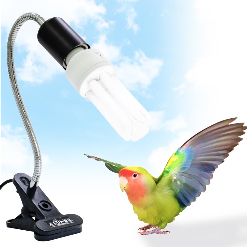 Bird Cage UVB Light Combo Kit 2.4% UVB UVA 20W Compact Fluorescent Bulb S592778