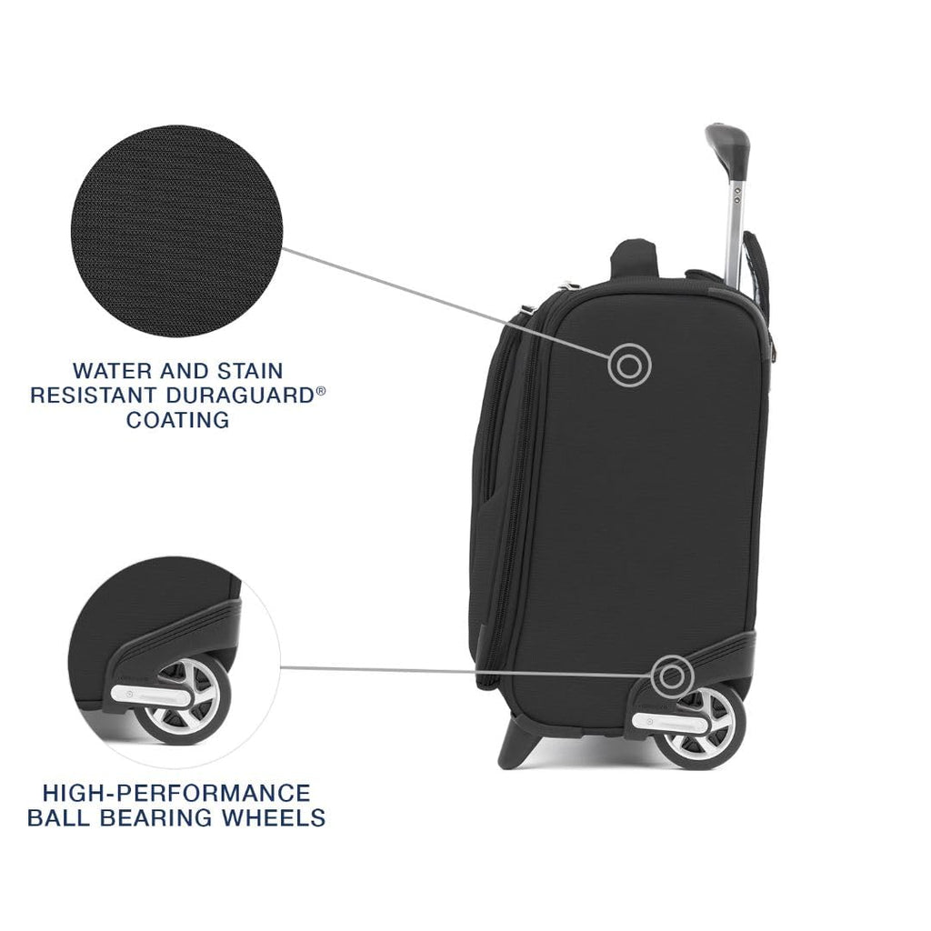 Softside Rolling Underseat Tote, Black, 14-Inch F68393
