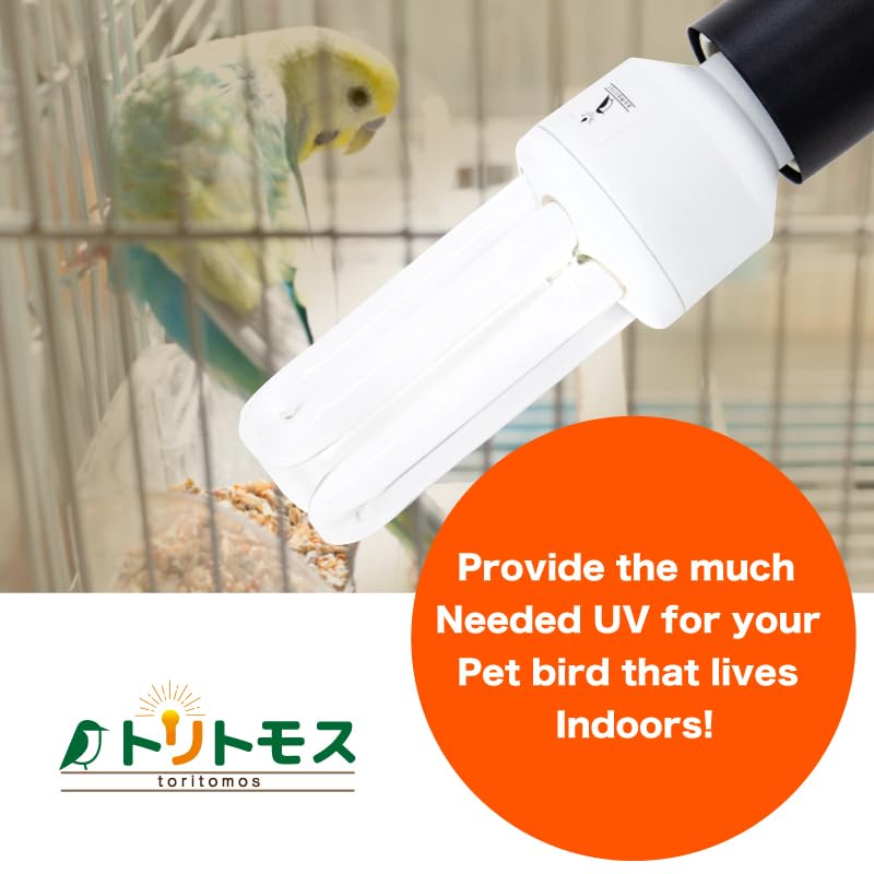 Bird Cage UVB Light Combo Kit 2.4% UVB UVA 20W Compact Fluorescent Bulb S592778