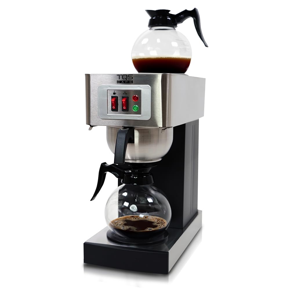 Commercial Coffee Maker, Double 12-Cup Stainless Steel E85430