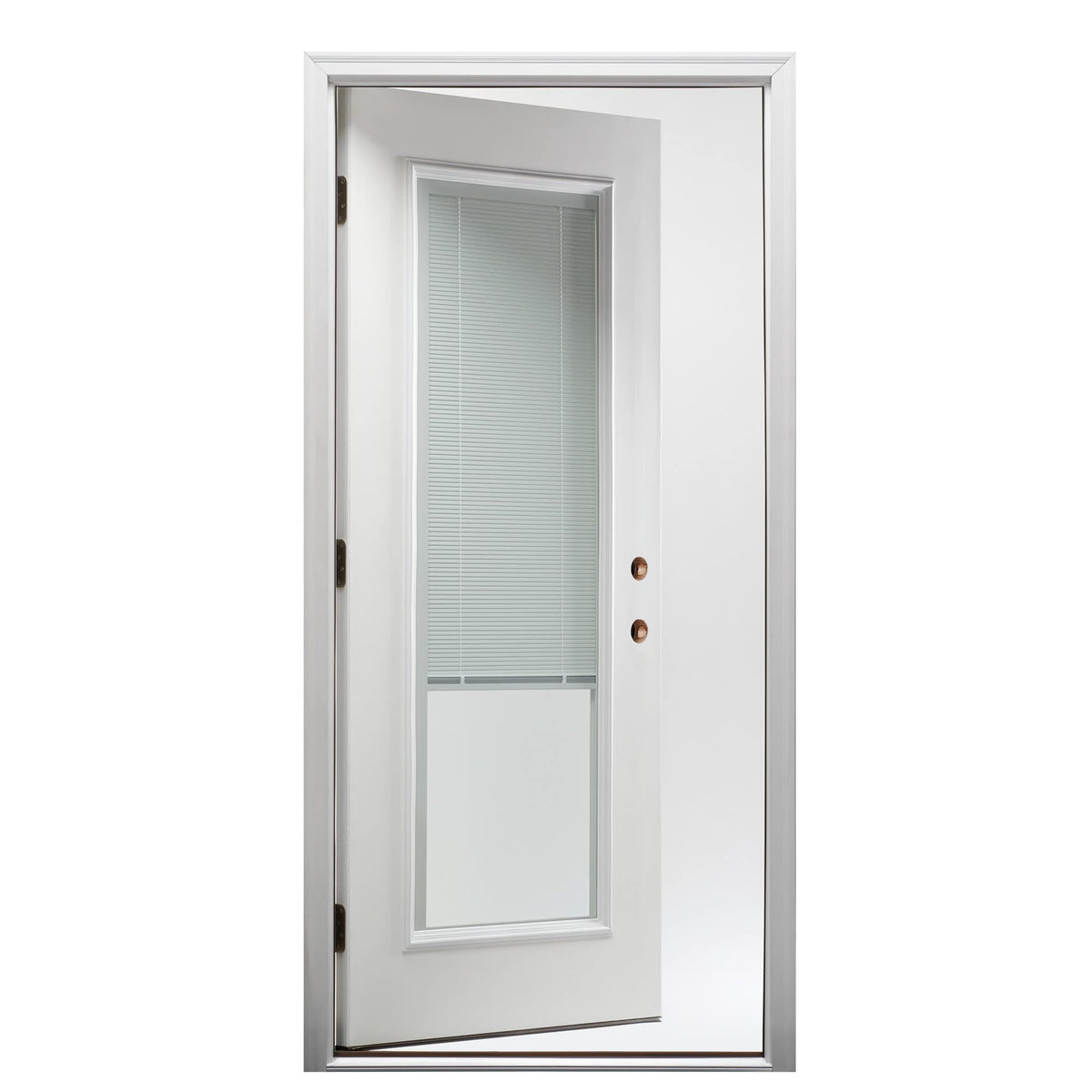 Fiberglass Smooth Primed Left Hand In-Swing Prehung Front Door Full Lite Clear Glass 36" x 80" S130