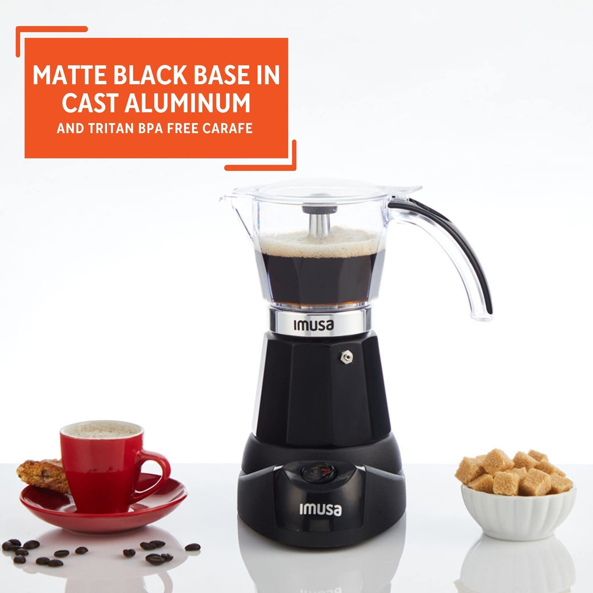 Black Electric Espresso Maker Y640