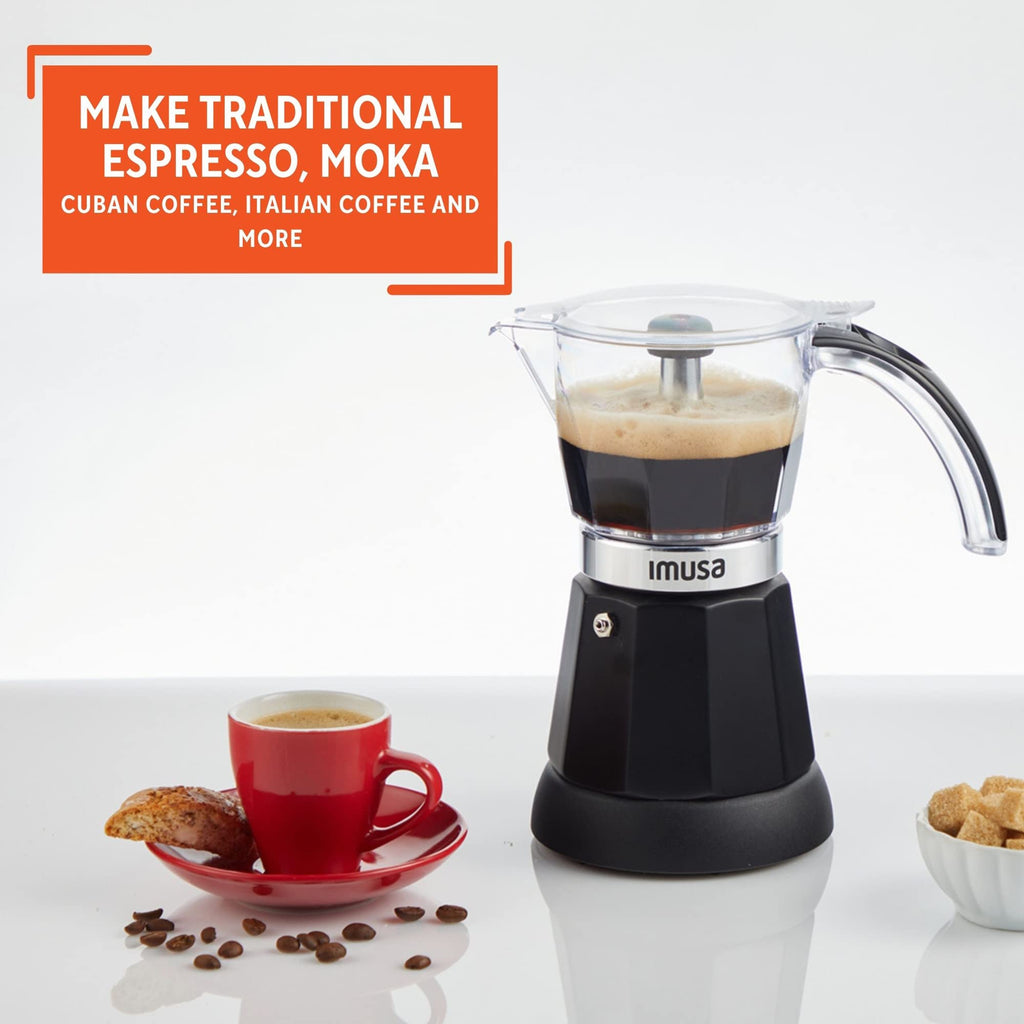 Black Electric Espresso Maker Y640