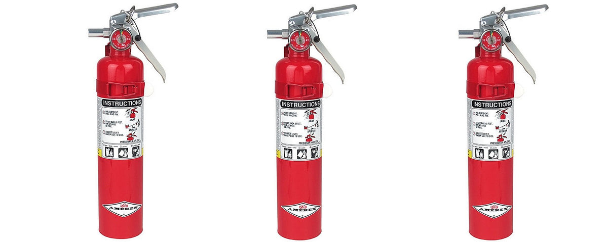 2.5lb ABC Dry Chemical Fire Extinguisher 3-Pack B786