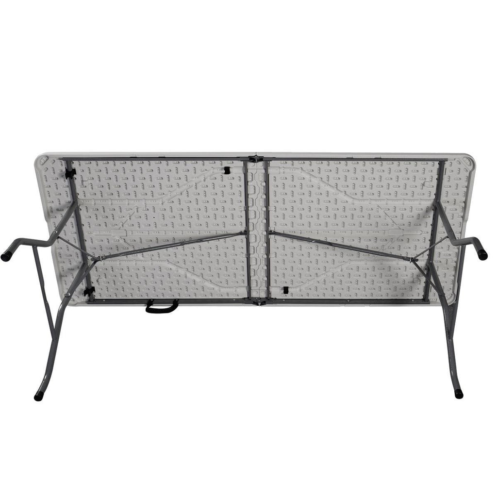 6' Folding Table Portable Plastic Indoor Outdoor White C686