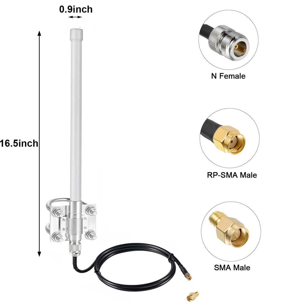 915MHz 5.8dbi Long Range Antenna with 10ft Cable M1595