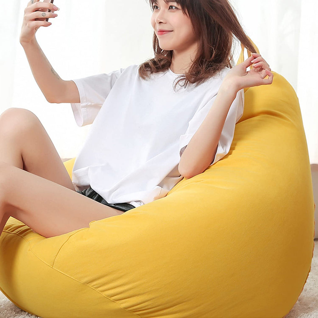 Yellow Washable Bean Bag Chair Cover J305511