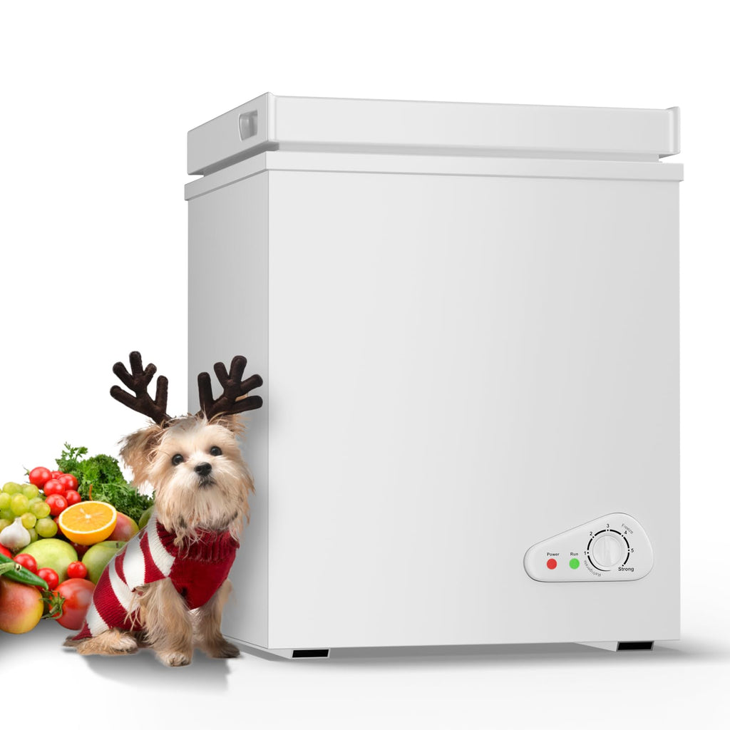 5.0 Cubic Feet White Chest Freezer A124