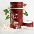 18oz Sand Pearled Candle with 30 Wicks U456