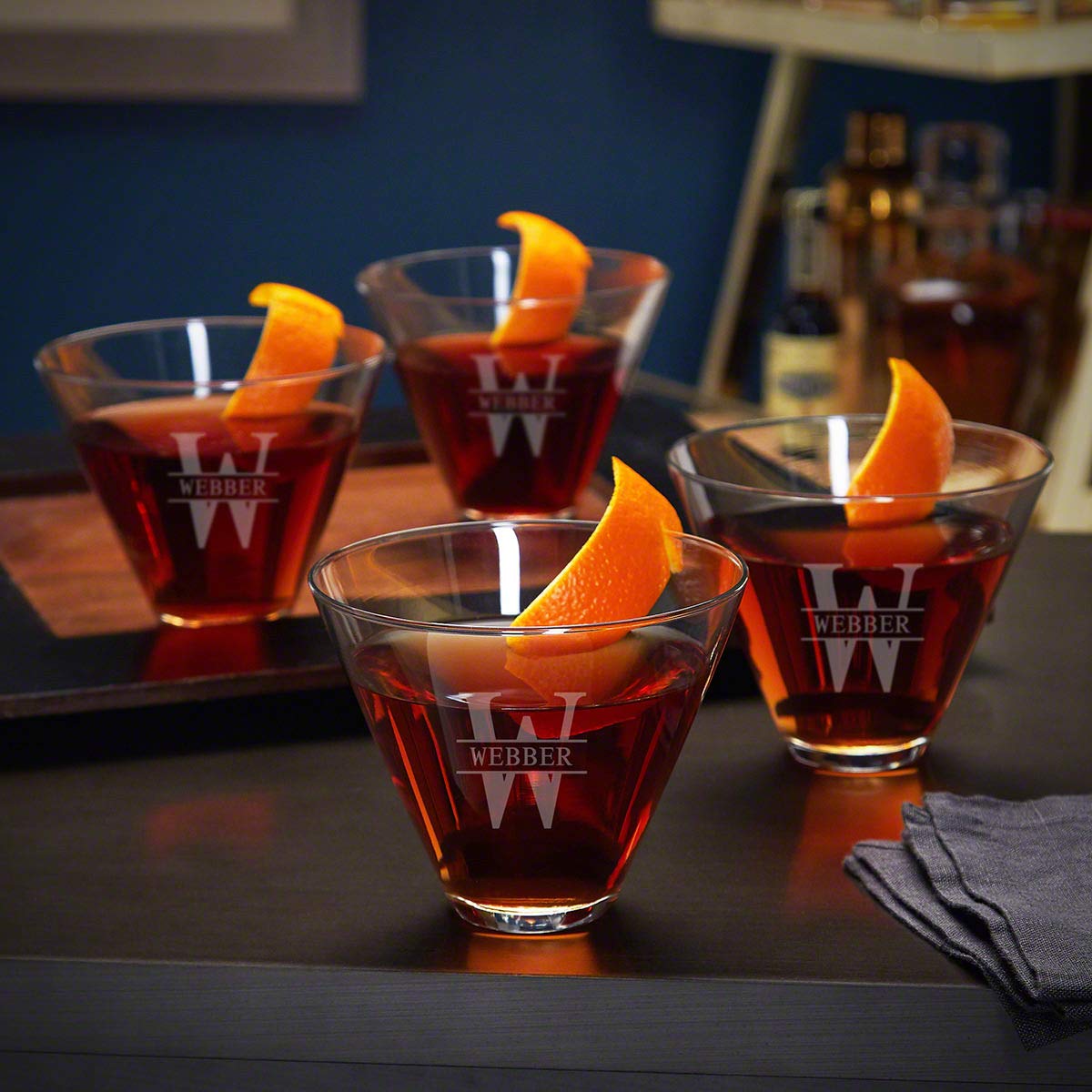 Stemless Martini Glasses Set of 4 R55923