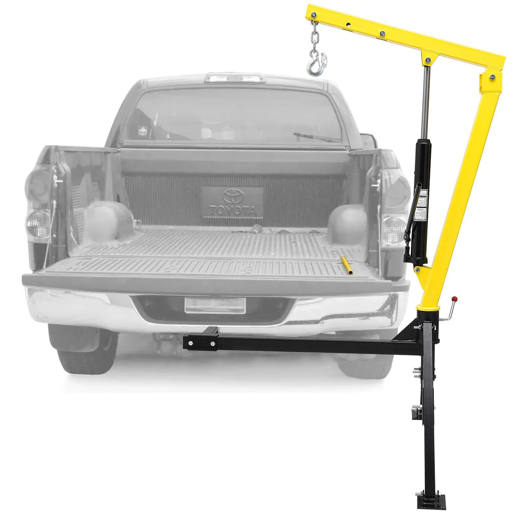 Hydraulic Receiver Hitch Mounted Truck Crane 1000 lbs Capacity M682395