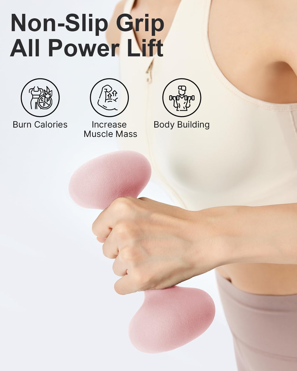 2-15 Pound Non-Slip Dumbbell Set of 2 P294