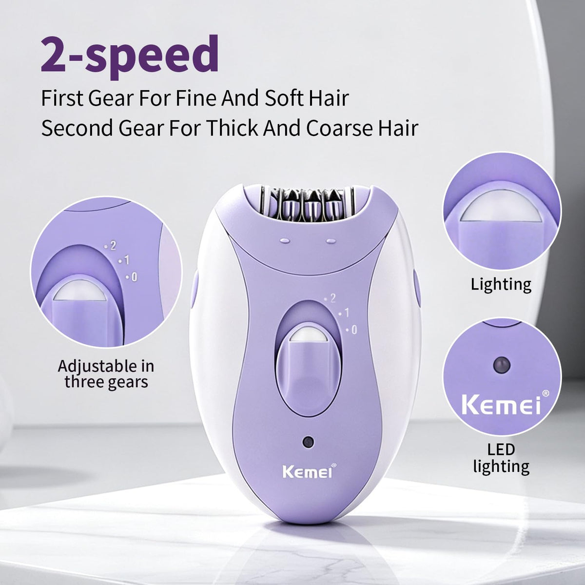 4-in-1 Women's Epilator Hair Remover T629