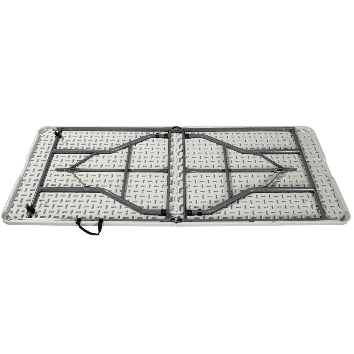 6' Folding Table Portable Plastic Indoor Outdoor White C686