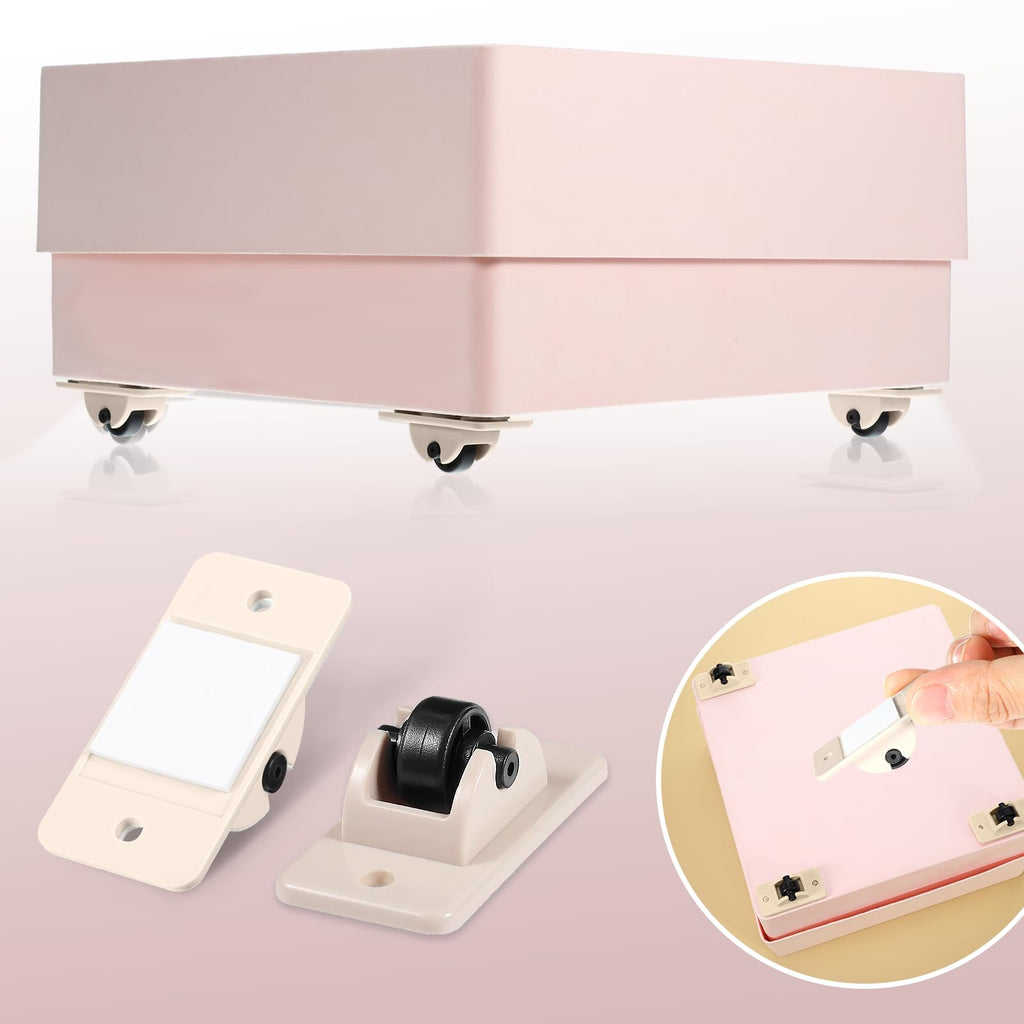 24 Pack Self Adhesive Mini Casters T905132