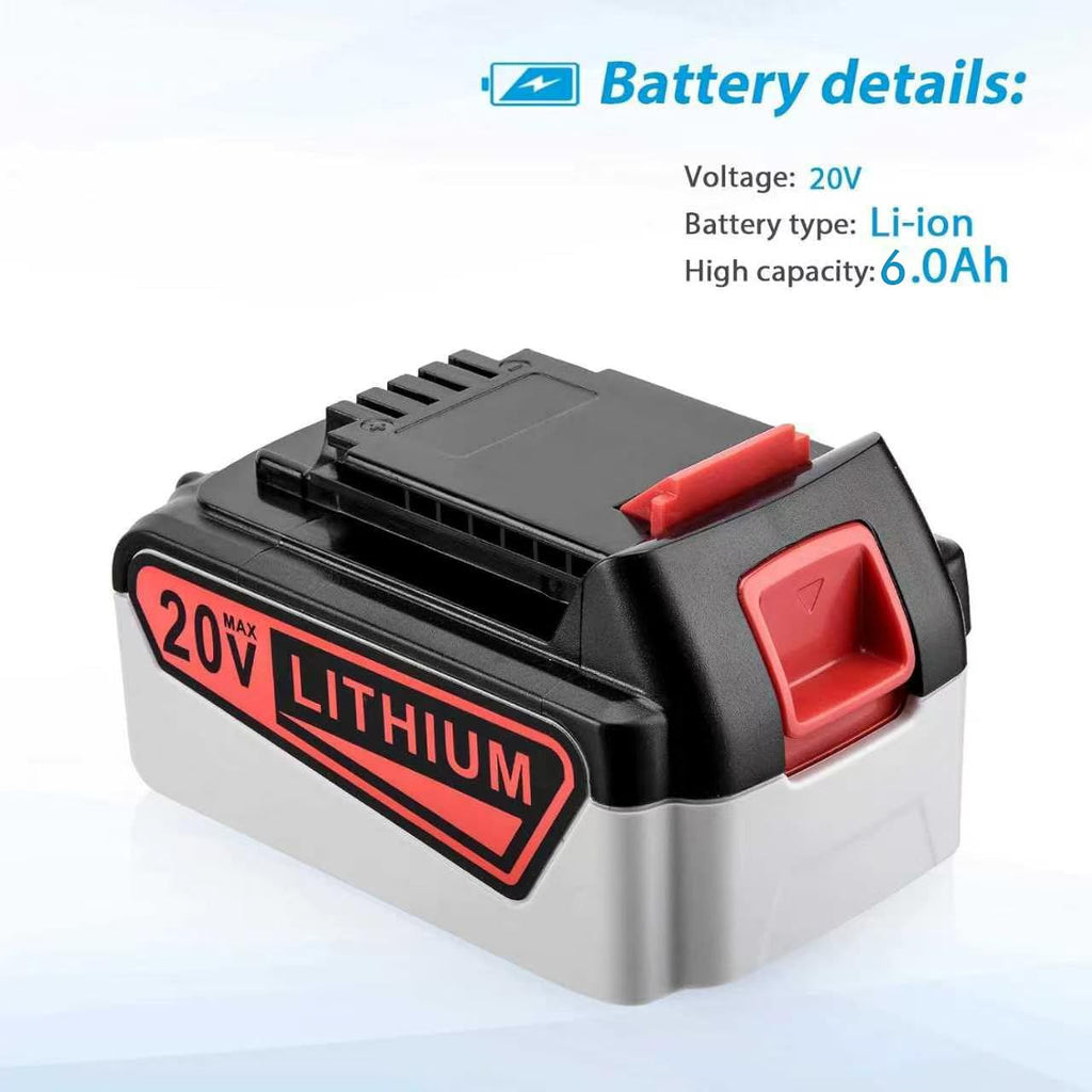 20V 6.0Ah Lithium Ion Replacement Battery N8470