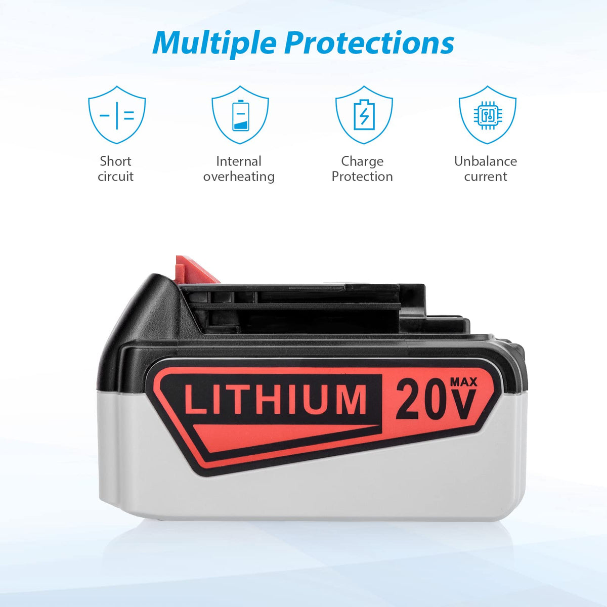 20V 6.0Ah Lithium Ion Replacement Battery N8470