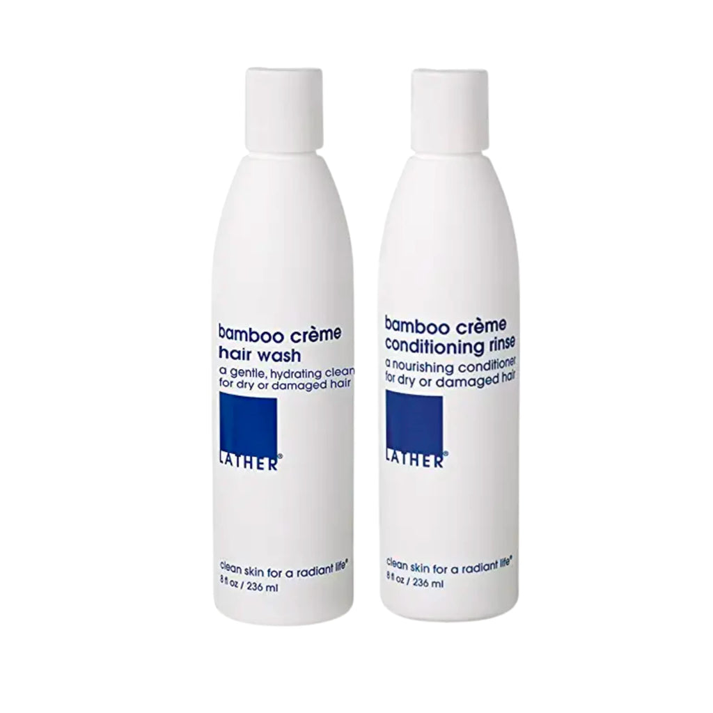 Bamboo Crème Shampoo and Conditioner Set with Essential Oils I630