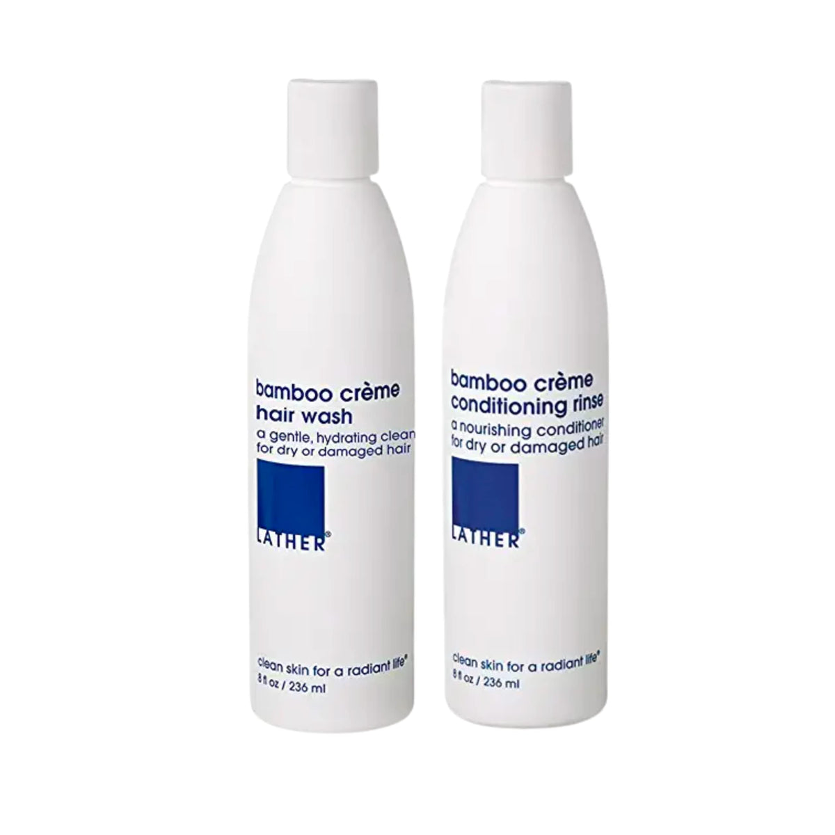Bamboo Crème Shampoo and Conditioner Set with Essential Oils I630