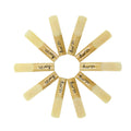 10 Pack Eb Alto Saxophone Reeds 2.5 Strength Bamboo Woodwind Reeds with Storage Case T60330
