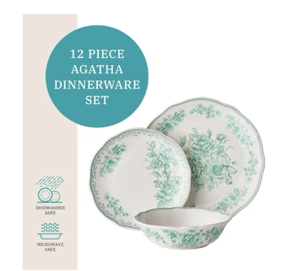 12-Piece Stoneware Dinnerware Set G57823