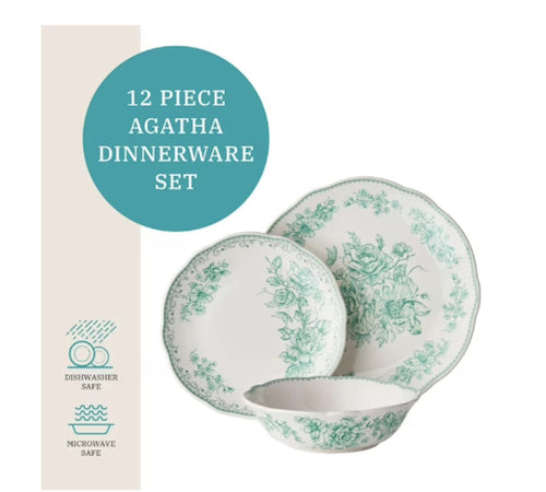 12-Piece Stoneware Dinnerware Set G57823