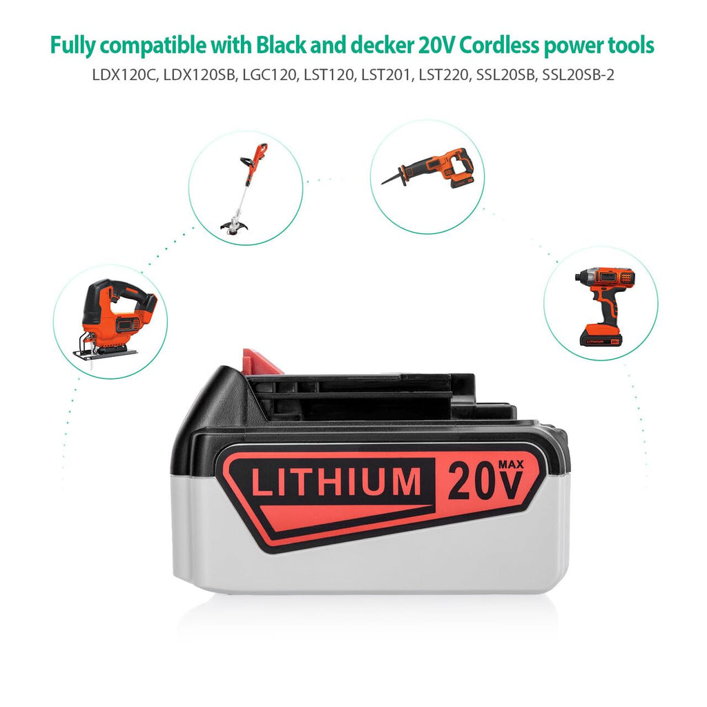 20V 6.0Ah Lithium Ion Replacement Battery N8470