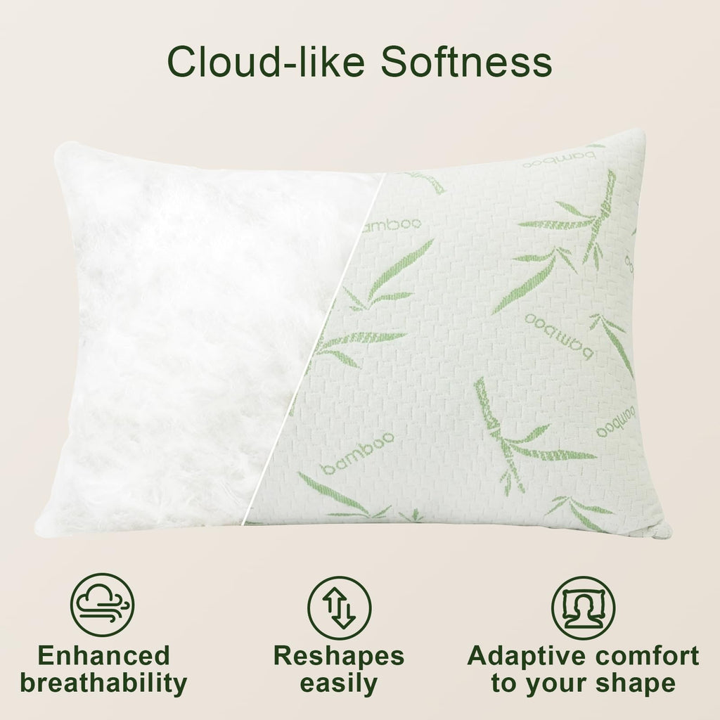 King Size Set of 2 Down Alternative Pillows L1175