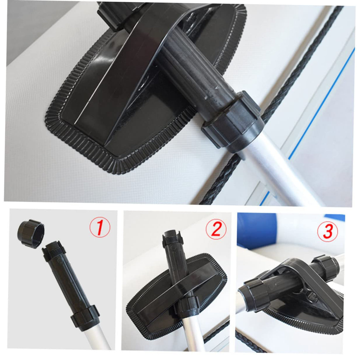 2pcs Aluminum Alloy Telescopic Kayak Paddles J103