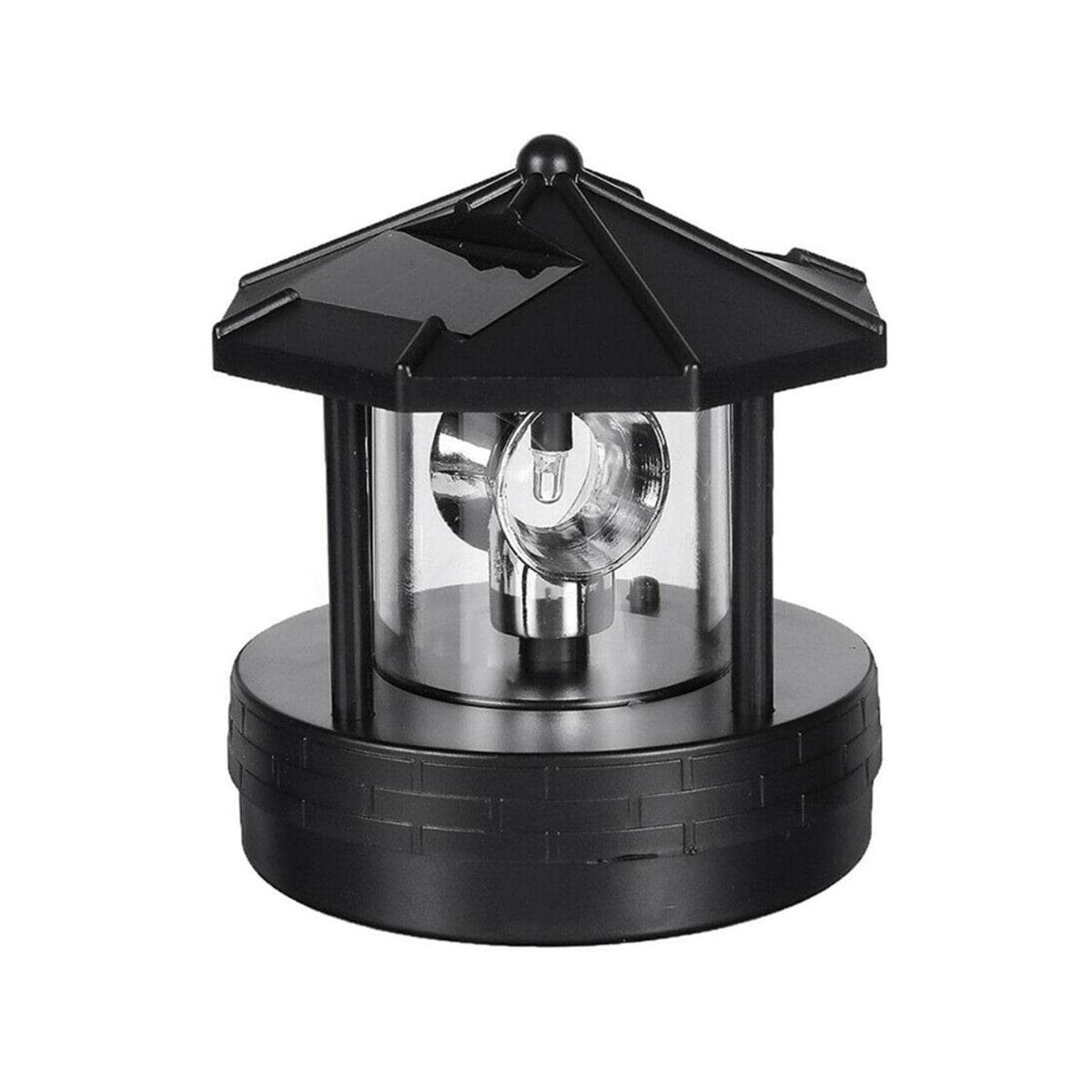 Solar Lighthouse Lamp 360° Rotatable LED IP44 Waterproof U7131
