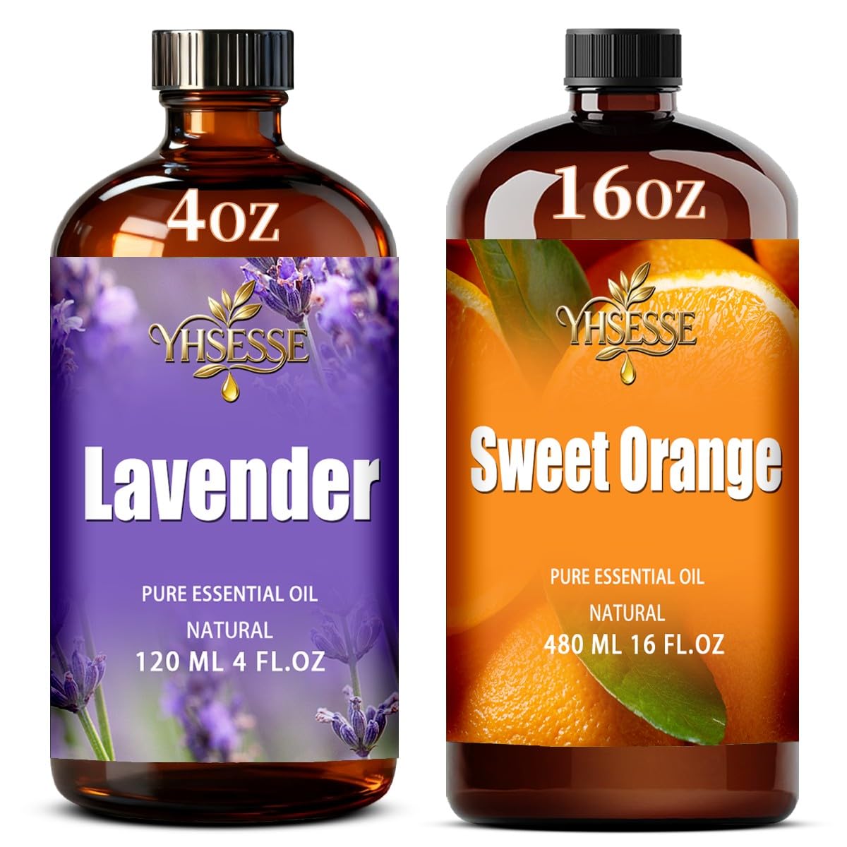 Lavender 4 Fl Oz and Sweet Orange 16 Fl Oz Essential Oil U923838