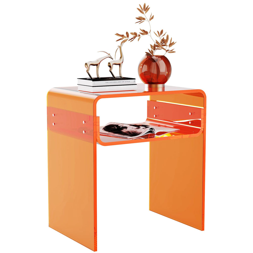 Clear Acrylic 2-Tier End Table E46592