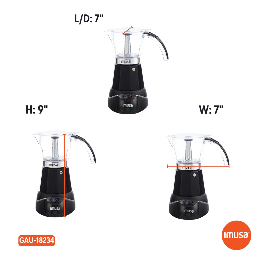 Black Electric Espresso Maker Y640