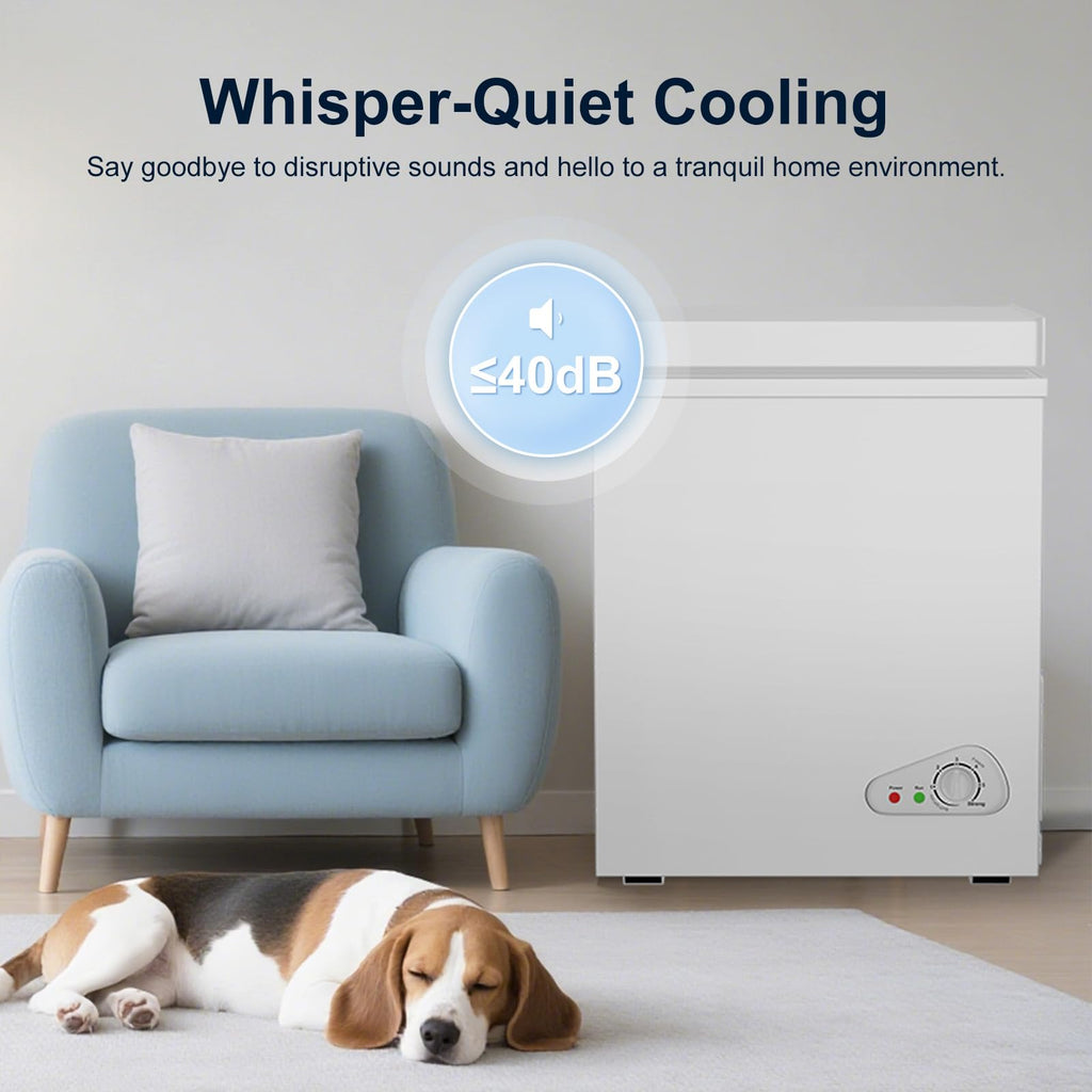 5.0 Cubic Feet White Chest Freezer A124