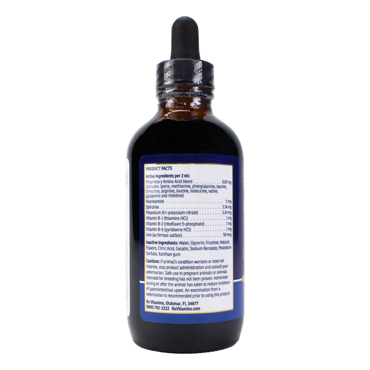 Liquid Pet Supplement with Vitamin B Complex & Iron 4 fl oz Y93915
