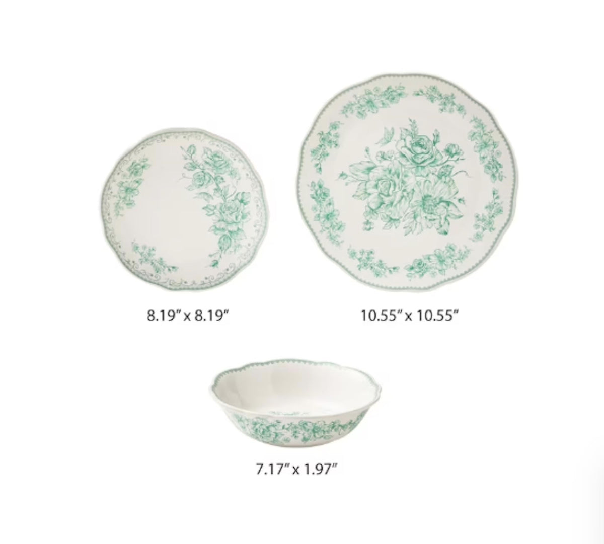 12-Piece Stoneware Dinnerware Set G57823
