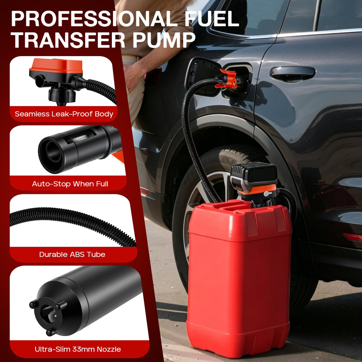 Cordless Fuel Transfer Pump 3.2 GPM with Auto-Stop H2648