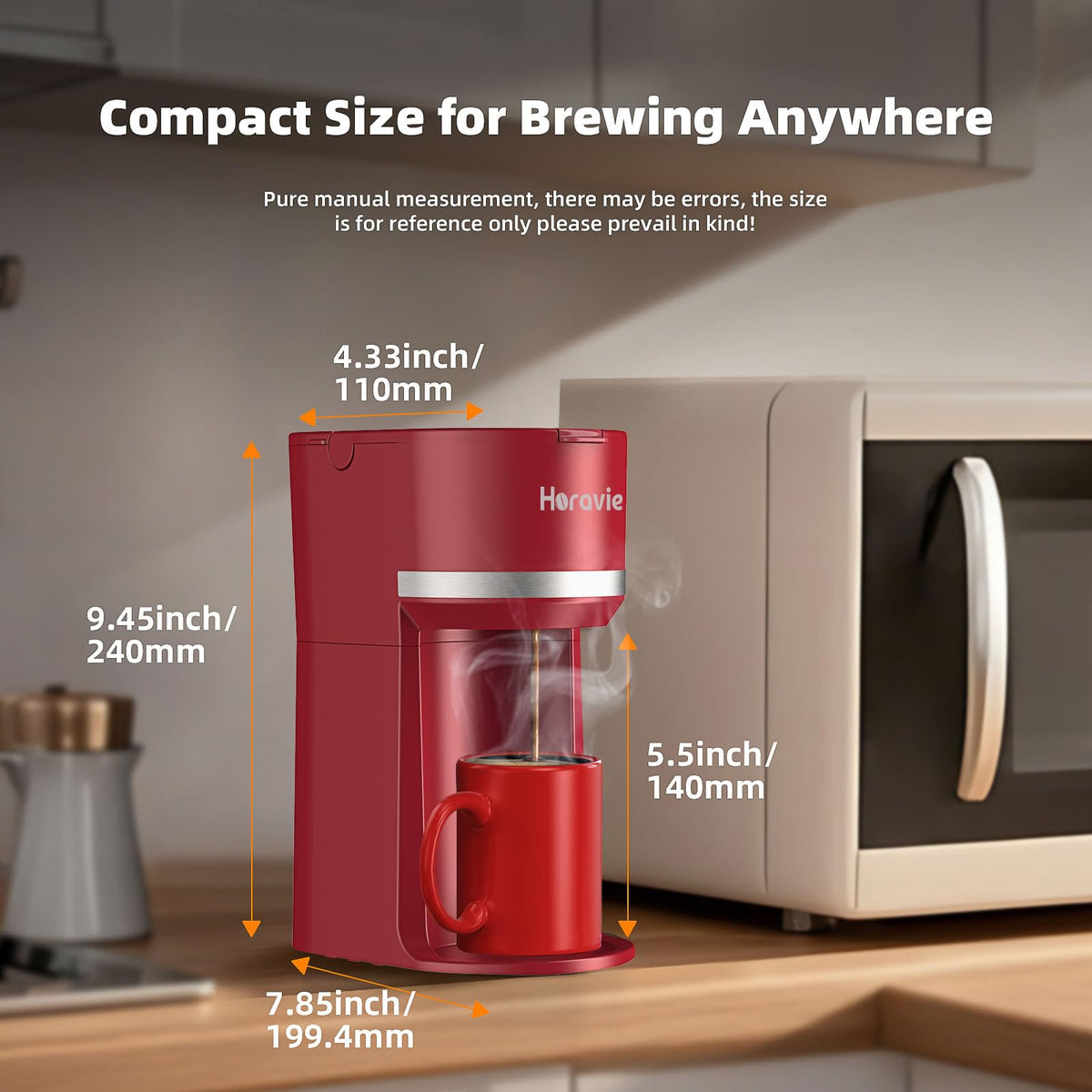 Single Serve Coffee Maker for K Cup and Grounds W5611