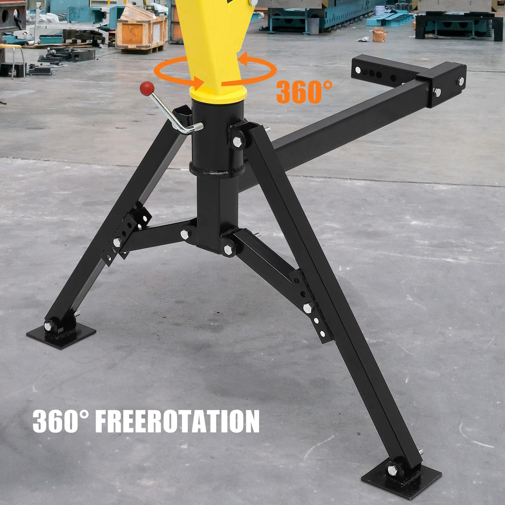Hydraulic Receiver Hitch Mounted Truck Crane 1000 lbs Capacity M682395