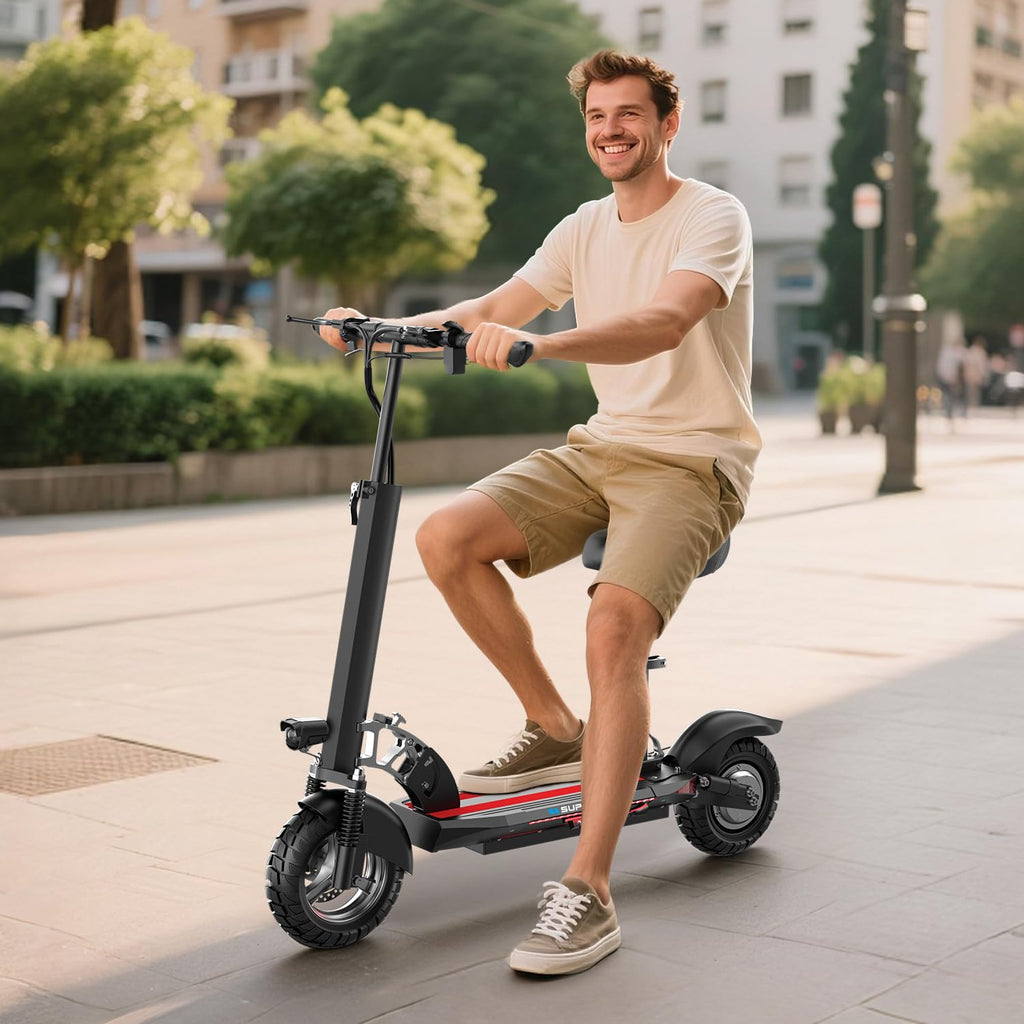 800W 45 Mile Range 25 Mph Foldable Electric Scooter with Seat A9975