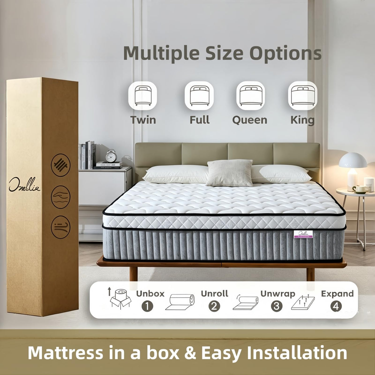 Full Size 12 Inch Hybrid Mattress Y277750