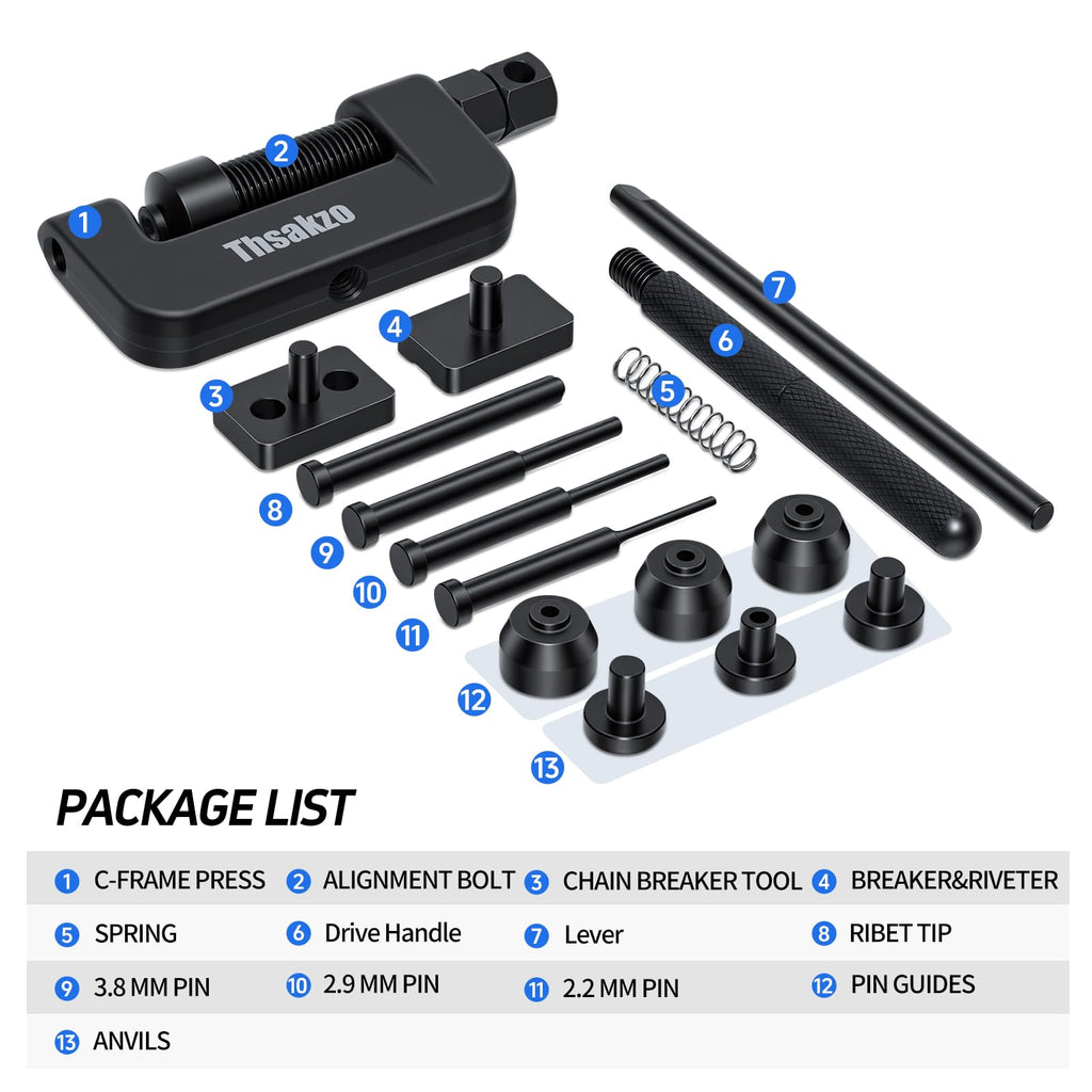 15 Pcs Motorcycle Chain Tool Kit U57522
