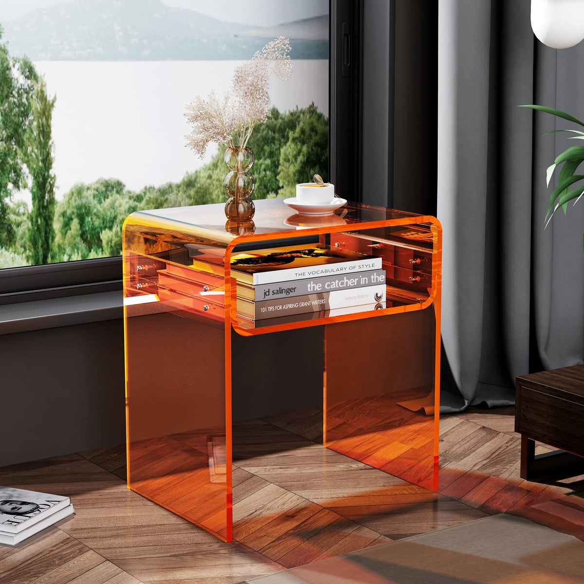 Clear Acrylic 2-Tier End Table E46592