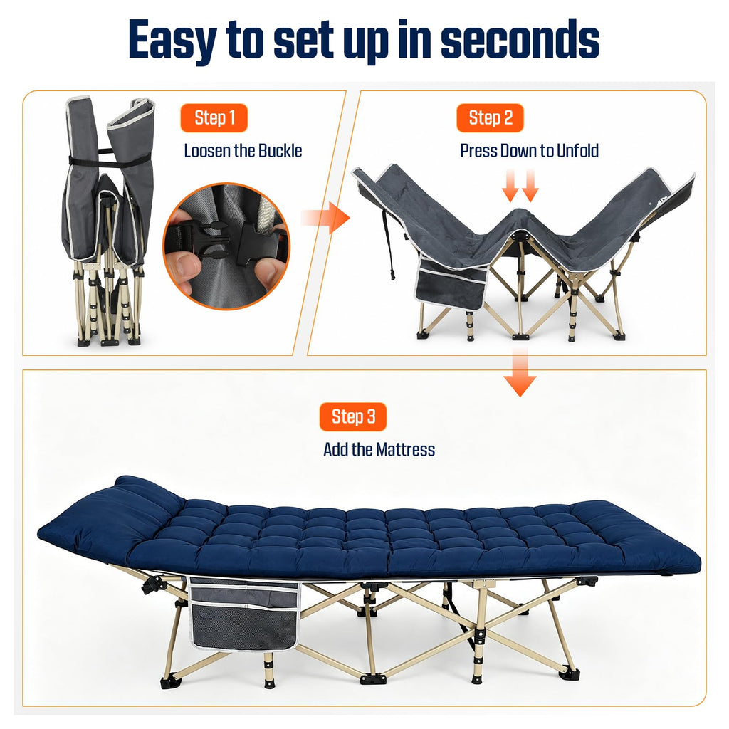 Camping Cot with Mattress D303601