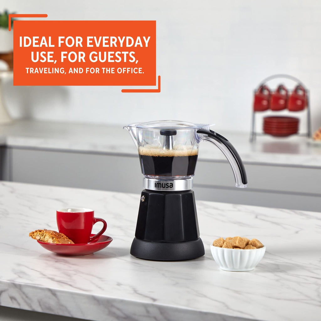 Black Electric Espresso Maker Y640